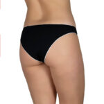 AA UNDERWEAR Κιλοτάκι Bikini 90% Cotton Μαύρο λευκό λάστιχο - Image 2