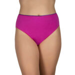 Α.A UNDERWEAR Κυλοτάκι Tai Plus 90% Cotton Μοβ με Μοβ λάστιχο