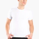 AA-UNDERWEAR Φανέλα Κοντομάνικη Εφαρμοστή  Ανδρική Sport Slim Cotton Λευκό - Image 2