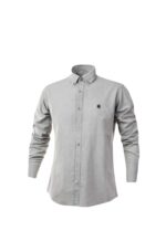 Ανδρικό Πουκάμισο Λινό Al Franco M001 Γκρι - Image 2