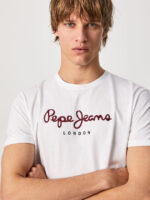 Pepe Jeans Ανδρικό T-shirt PM508208-800 Λευκό - Image 3