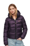 Superdry Sports Puffer Hooded Jacket W5011590A-1LF Dark Purple