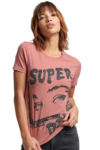 Superdry Γυναικείο T-shirt W1011090A-5AE Ροζ