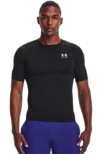 Under Armour Ανδρική Ισοθερμική Κοντομάνικη Μπλούζα Compression 1361518-001 Μαύρη