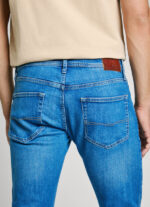 Pepe Jeans Ανδρικό Τζιν Παντελόνι Ίσια Γραμμή PM207390HW12-000 Μπλε - Image 3