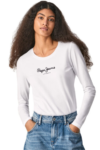Pepe Jeans Γυναικεία Μπλούζα PL505203-800 Λευκή