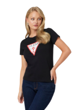 Guess Γυναικείο T-shirt W1YI1BI3Z14-JBLK Μαύρο