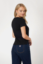 Guess Γυναικείο T-shirt W1YI1BI3Z14-JBLK Μαύρο - Image 4