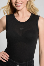 Guess Γυναικείο Τοπ W4BP13KCGM2-JBLK Μαύρο - Image 3