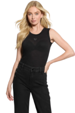 Guess Γυναικείο Τοπ W4BP13KCGM2-JBLK Μαύρο