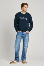 Pepe Jeans Ανδρική Φούτερ PM582699-594 Μπλέ - Image 2