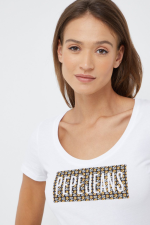 Pepe Jeans Γυναικείο T-shirt PL505339-800 Λευκό - Image 4