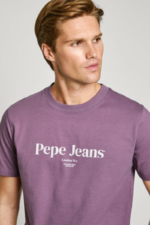 Pepe Jeans Ανδρικό T-shirt PM509783-491 Μωβ - Image 4