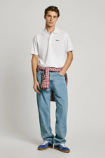 Pepe Jeans Ανδρικό T-shirt Polo PM542298-800 Λευκό - Image 2