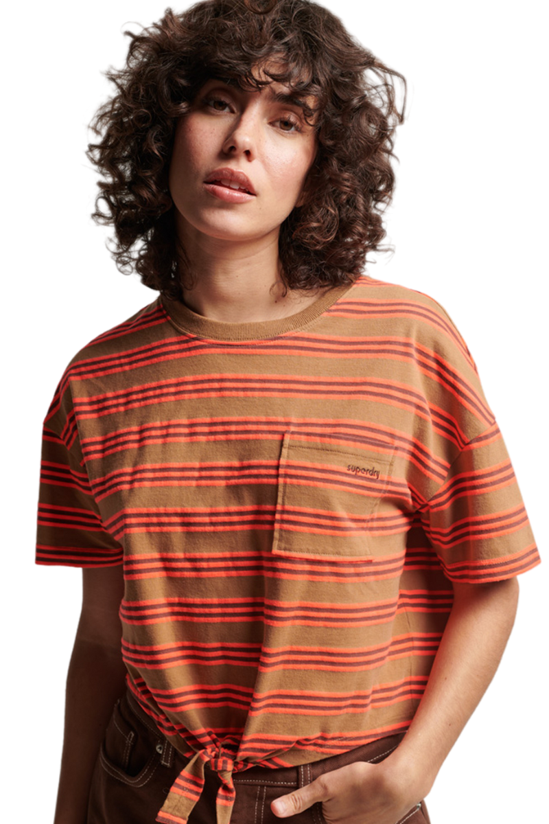 Ανώνυμο σχέδιο - 2025-01-27T135506.340 Superdry Γυναικείο T-shirt W1011087A-8UY Καφέ - Image 1