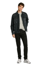 Pepe Jeans Ανδρικό Τζιν παντελόνι Slim PM207388XG92-000 Μαύρο - Image 2