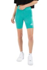 Nike Air Training Γυναικείο Ποδηλατικό Κολάν DM6055-392 Γαλαζοπράσινο