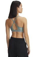 Under Armour Crossback Mid Bra Γυναικείο Μπουστάκι 1386424-348 Πράσινο - Image 3