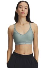 Under Armour Crossback Mid Bra Γυναικείο Μπουστάκι 1386424-348 Πράσινο
