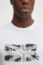 Pepe Jeans Ανδρικό T-Shirt PM509720-800 Λευκό - Image 4