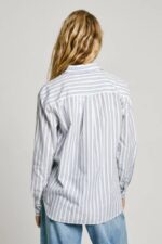 Pepe Jeans Γυναικείο Πουκάμισο PL305002-563 Λευκό/Μπλε - Image 4
