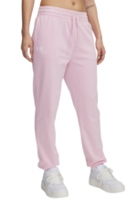 Under Armour Rival Terry Joggers Γυναικείο Παντελόνι Φόρμας 1382735-647 Ροζ