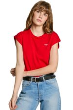 Pepe Jeans Γυναικείο T-shirt PL506030-255 Κόκκινο