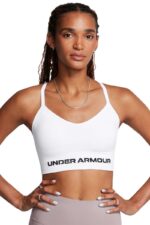 Under Armour Vanish Seamless Low Γυναικείο Μπουστάκι 1384417-100 Λευκό