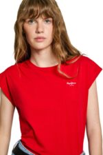 Pepe Jeans Γυναικείο T-shirt PL506030-255 Κόκκινο - Image 3