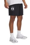 Under Armour Rival Terry Logo Ανδρική Βερμούδα 1390147-001 Μαύρη