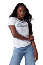 Guess Γυναικείο T-Shirt W5GI03I3Z14-G011 Λευκό