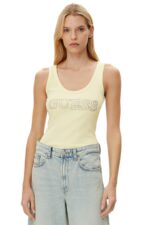 Guess Γυναικείο Αμάνικο T-Shirt W5GP29KA0H1-A83M Κίτρινο