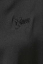 Guess Cropped Σατέν Γυναικείο Πουκάμισο W5GH0IWH9C2-JBLK Μαύρο - Image 4