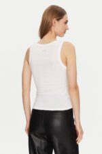 Guess Αμάνικο Γυναικείο T-Shirt W5GP06KCS10-G011 Λευκό - Image 3