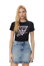 Guess Γυναικείο T-Shirt W5GI05I3Z14-JBLK Μαύρο