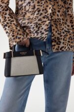 Guess Anadela Mini Γυναικεία Τσαντά HWAG9633760 Μαύρη/Γκρι - Image 2