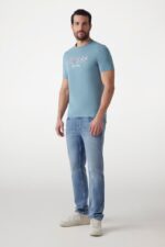 Guess Ανδρικό T-Shirt M5GI07I3Z14-G7DV Μπλε - Image 2