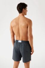 Guess Ανδρικό Μαγιό Βερμούδα F5GT00WG2D2-P7XG Σκούρο Γκρι/Μαύρο - Image 4