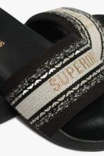 Superdry Γυναίκειες Παντόφλες WF310241A-02A Μαύρα - Image 3
