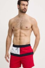 Tomy Hilfiger Ανδρικό Μαγιό Βερμούδα UM0UM03259-XLG Κοκκίνο/Λευκό/Μπλε - Image 2