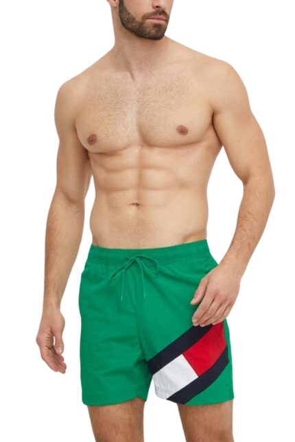 Tomy Hilfiger Ανδρικό Μαγιό Βερμούδα UM0UM02048-L4B Πράσινο
