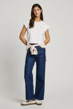 Pepe Jeans Γυναικείο Αμάνικο T-shirt PL506030-800 Λευκό - Image 2