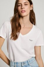 Pepe Jeans Γυναικείο T-shirt PL506051-800 Λευκό - Image 3