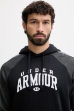 Under Armour Rival Ανδρική Φούτερ 6003958-001 Μαύρη - Image 3