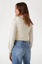 Guess Γυναικεία Ζακέτα W5YR01Z2ZK2-G012 Εκρού - Image 4