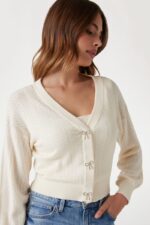 Guess Γυναικεία Ζακέτα W5YR01Z2ZK2-G012 Εκρού - Image 3