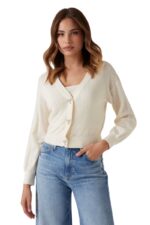 Guess Γυναικεία Ζακέτα W5YR01Z2ZK2-G012 Εκρού