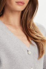 Guess Γυναικεία Ζακέτα W5YR07Z2ZK2-LMGY Γκρι - Image 3