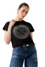 Guess Γυναικείο T-Shirt Slim W5YI14I3Z14-JBLK Μαύρο