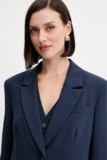 Guess Μονόπετο Γυναικείο Σακάκι W5YN46WGHC2-G7P1 Μπλε - Image 3